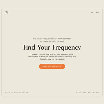 The Assessment: The Seven Frequencies of Communication (Digital)