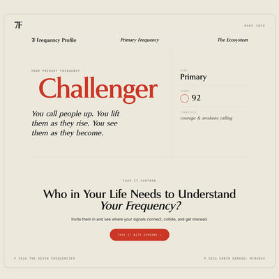 The Assessment: The Seven Frequencies of Communication (Digital)